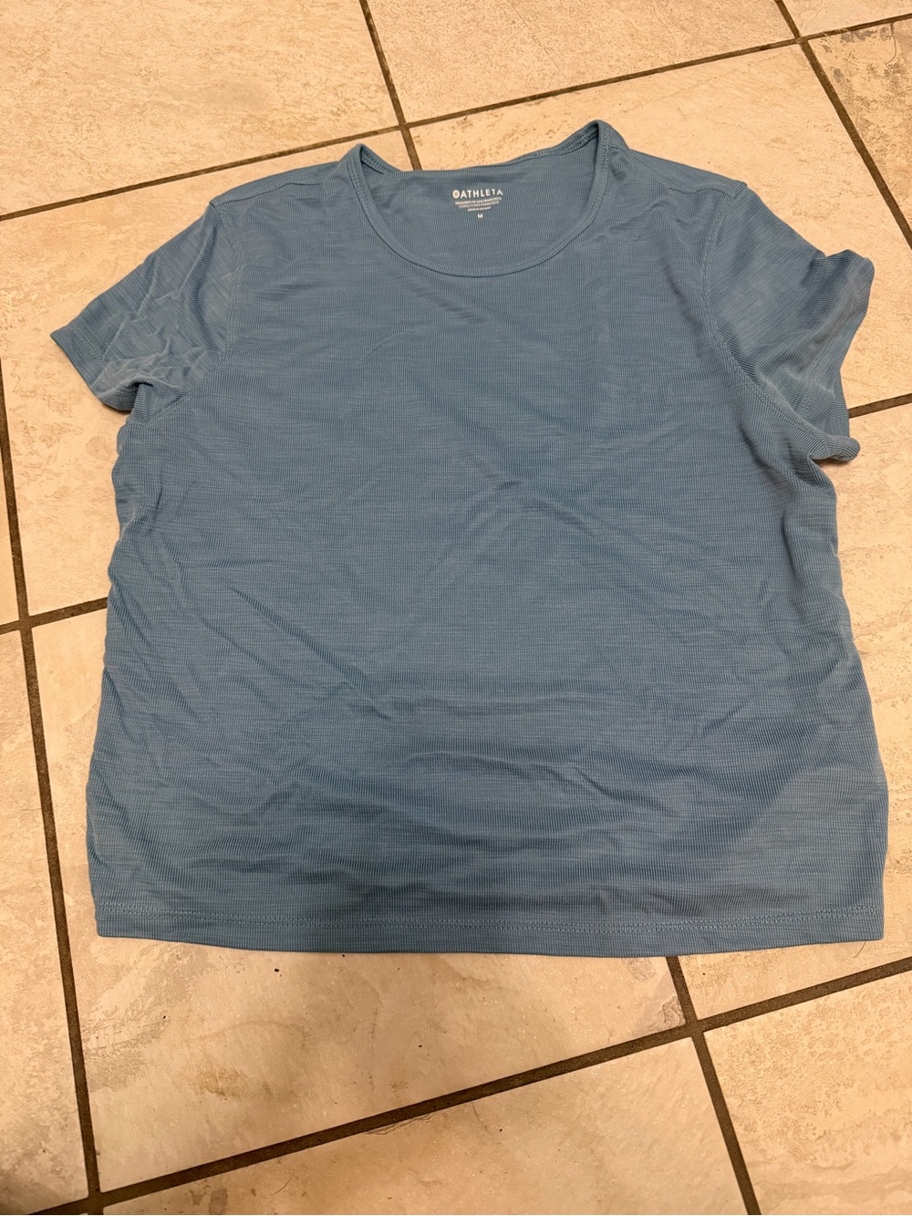 Athleta Short Sleeve Performance Tee in Slate Blue